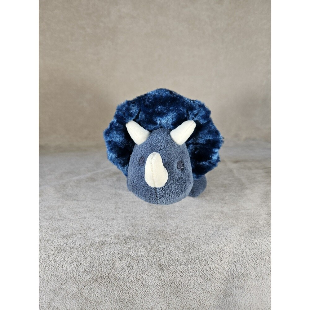EBBA Blue Cream Striped Steggey 11" Dinosaur Plush, NWTs Adorable Cute Kids Toy
